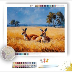 KANGAROO PLAINS - Paint by Numbers Full Kit