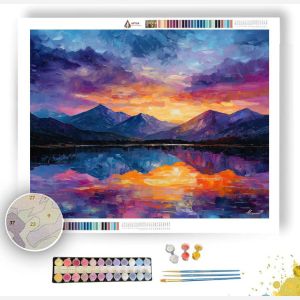 NORWEGIAN LAKE REFLECTION - Paint by Numbers Full Kit