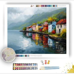 IRISH LAKE SHORE - Paint by Numbers Full Kit