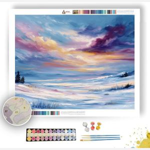 LAPLAND SNOW FIELD - Paint by Numbers Full Kit