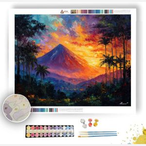 ARENAL VOLCANO GLOW - Paint by Numbers Full Kit