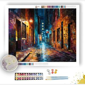 MELBOURNE LANE LIGHT - Paint by Numbers Full Kit