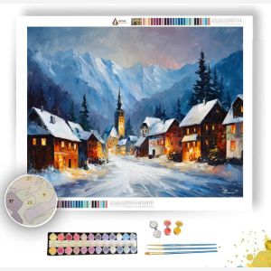 ALPINE WINTER VILLAGE - Paint by Numbers Full Kit