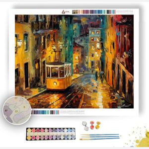 LISBON TRAM EVENING - Paint by Numbers Full Kit