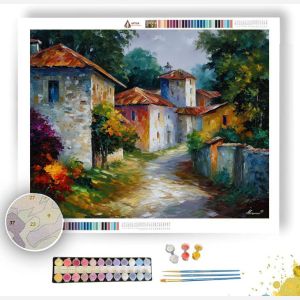 SWEDISH VILLAGE ROAD - Paint by Numbers Full Kit