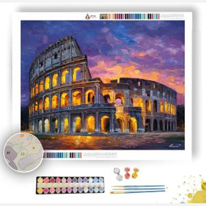 ROME COLISEUM DUSK - Paint by Numbers Full Kit