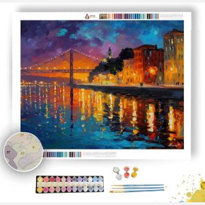 LISBON RIVER TWILIGHT - Paint by Numbers Full Kit