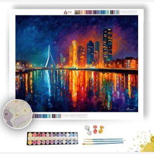 ROTTERDAM SKYLINE - Paint by Numbers Full Kit
