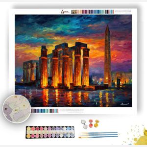 LUXOR TEMPLE TWILIGHT - Paint by Numbers Full Kit