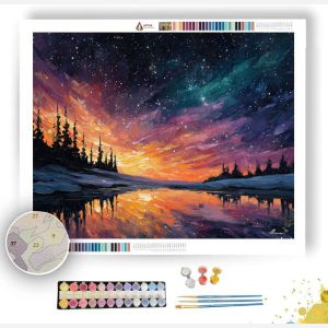 FINNISH NIGHT SKY - Paint by Numbers Full Kit
