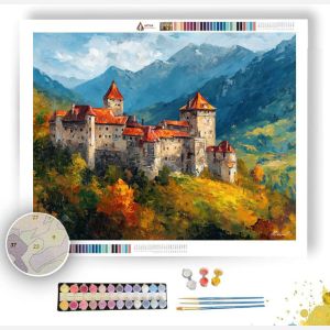 AUSTRIAN CASTLE VIEW - Paint by Numbers Full Kit