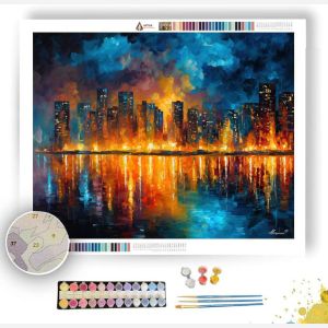 LUMINOUS SKY CITY - Paint by Numbers Full Kit
