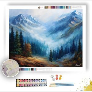 ALPINE MORNING MIST - Paint by Numbers Full Kit