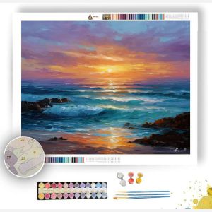 PORTUGUESE COAST DAWN - Paint by Numbers Full Kit