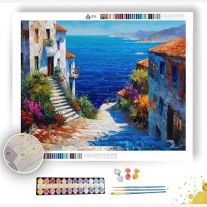 AEGEAN ISLAND PATH - Paint by Numbers Full Kit