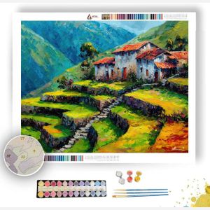 ANDEAN FARM TERRACES - Paint by Numbers Full Kit