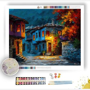 TURKISH VILLAGE ROAD - Paint by Numbers Full Kit