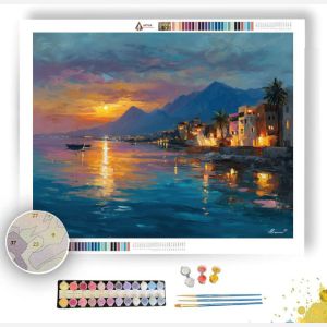 EGYPTIAN COAST DAWN - Paint by Numbers Full Kit