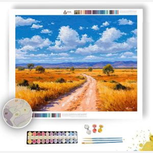 OUTBACK DUST ROAD - Paint by Numbers Full Kit