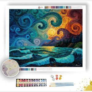 MAORI COASTAL PATTERNS - Paint by Numbers Full Kit