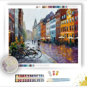 COPENHAGEN BIKE STREET - Paint by Numbers Full Kit