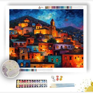 GUANAJUATO HILLS - Paint by Numbers Full Kit