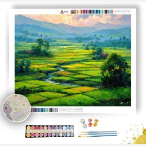 BALI SPRING FIELDS - Paint by Numbers Full Kit