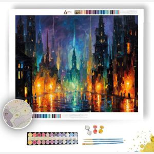 OBSIDIAN SPIRE CITY - Paint by Numbers Full Kit