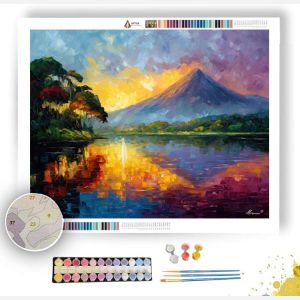 ARENAL LAKE MORNING - Paint by Numbers Full Kit