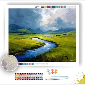 SOUTH AFRICAN RIVER CURVE - Paint by Numbers Full Kit