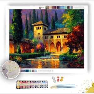 ALHAMBRA GARDEN LIGHT - Paint by Numbers Full Kit