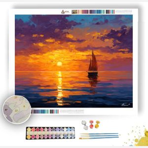 BALI COAST SUNSET - Paint by Numbers Full Kit