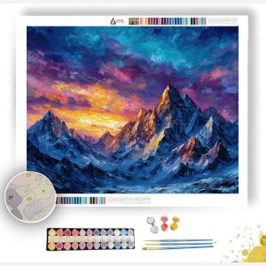 DOLOMITES ALPINE LIGHT - Paint by Numbers Full Kit