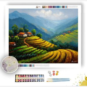COFFEE PLANTATION HILLS - Paint by Numbers Full Kit