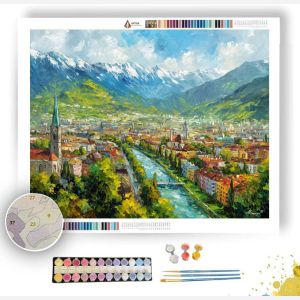 INNSBRUCK VALLEY VIEW - Paint by Numbers Full Kit