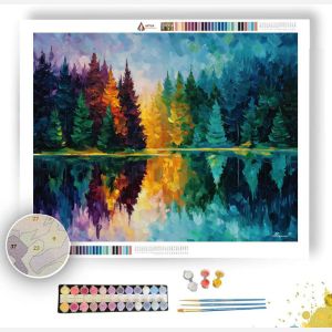 SWEDISH LAKE REFLECTION - Paint by Numbers Full Kit