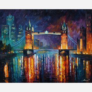 fantasy metropolis, sky bridges, oil painting, magical world, glowing architecture, painterly texture, dreamy cityscape