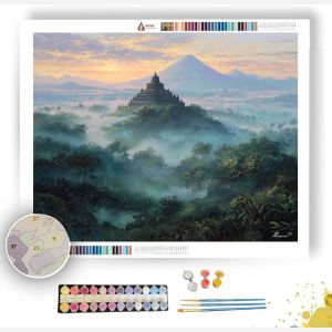 BOROBUDUR MORNING - Paint by Numbers Full Kit