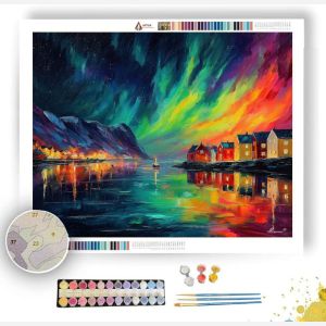 NORTHERN LIGHTS FJORD - Paint by Numbers Full Kit