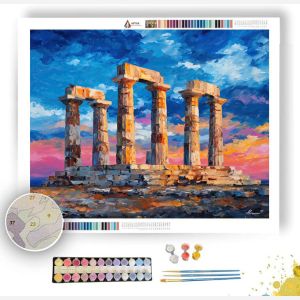 GREEK TEMPLE REMAINS - Paint by Numbers Full Kit