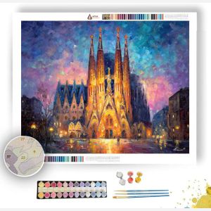 SAGRADA FACADE LIGHT - Paint by Numbers Full Kit