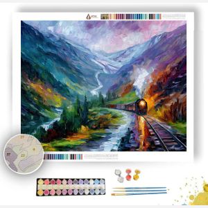 FLAM RAILWAY VALLEY - Paint by Numbers Full Kit