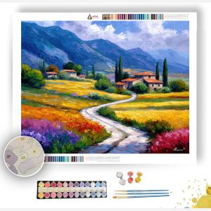 SWISS COUNTRYSIDE ROAD - Paint by Numbers Full Kit