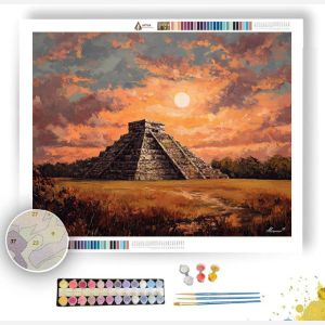CHICHEN ITZA SUN - Paint by Numbers Full Kit