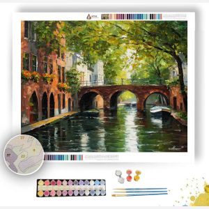 UTRECHT CANAL SCENE - Paint by Numbers Full Kit