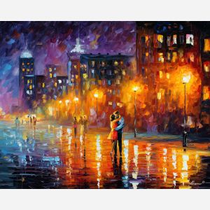 argentina tango,cultural dance,oil painting,afremov style
