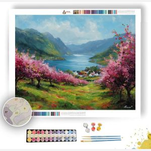 HARDANGER APPLE BLOSSOM - Paint by Numbers Full Kit