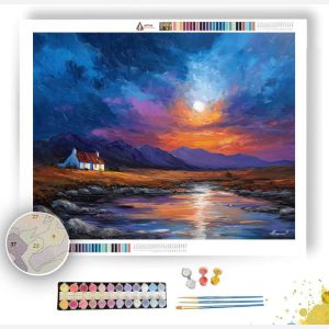 NORWEGIAN HIGHLAND LIGHT - Paint by Numbers Full Kit