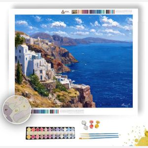 SANTORINI CALDERA VIEW - Paint by Numbers Full Kit