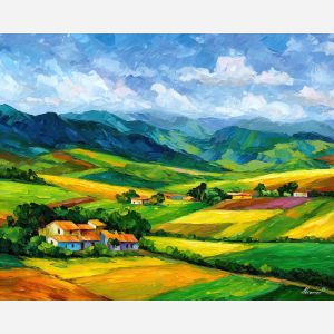 brazil farmland,countryside,oil painting,afremov style